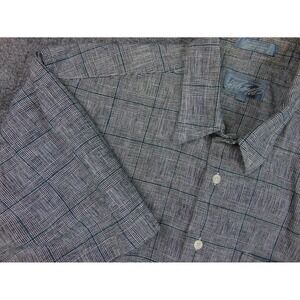 Lord & Taylor Shirt Mens Large Gray Plaid Relaxed Fit Button Down Heritage